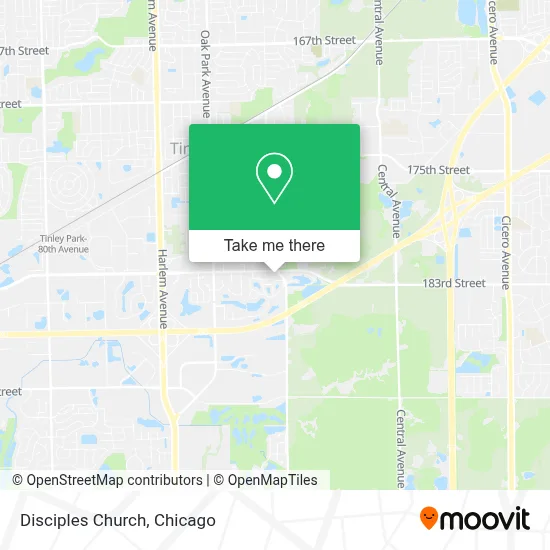 Disciples Church map