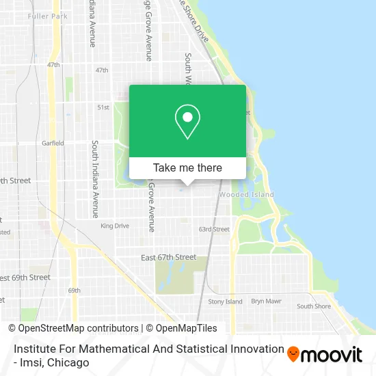 Institute For Mathematical And Statistical Innovation - Imsi map