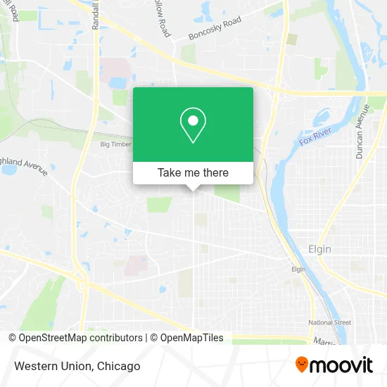 Western Union map