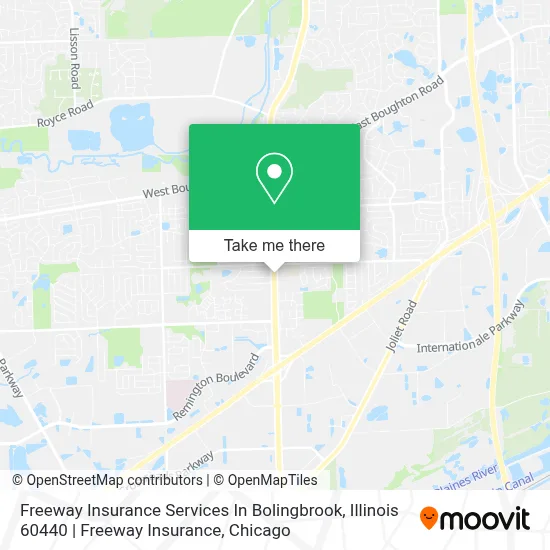 Freeway Insurance Services In Bolingbrook, Illinois 60440 | Freeway Insurance map