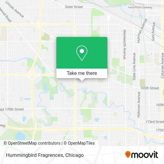 Hummingbird Fragrences map