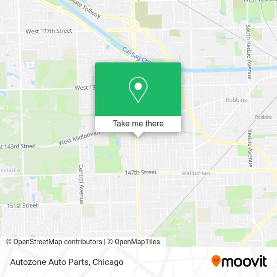 Autozone Auto Parts map