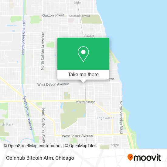 Coinhub Bitcoin Atm map