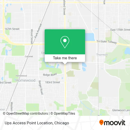 Ups Access Point Location map