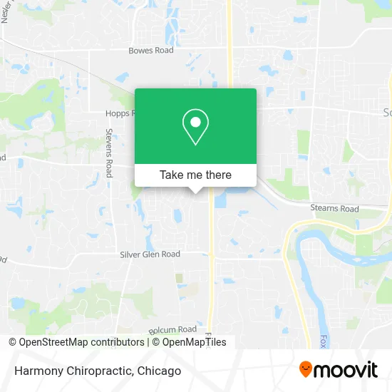 Harmony Chiropractic map