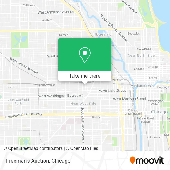 Freeman's Auction map