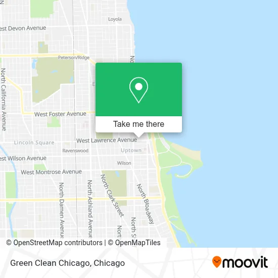 Green Clean Chicago map