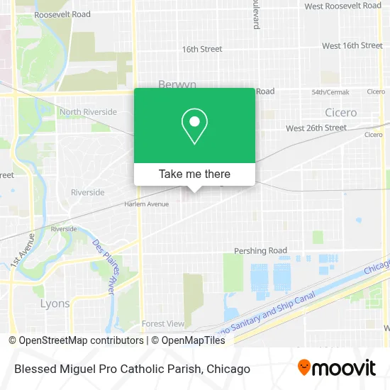 Blessed Miguel Pro Catholic Parish map