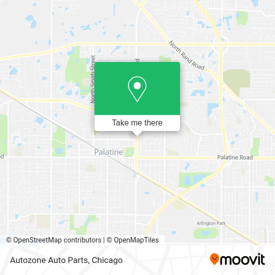 Autozone Auto Parts map