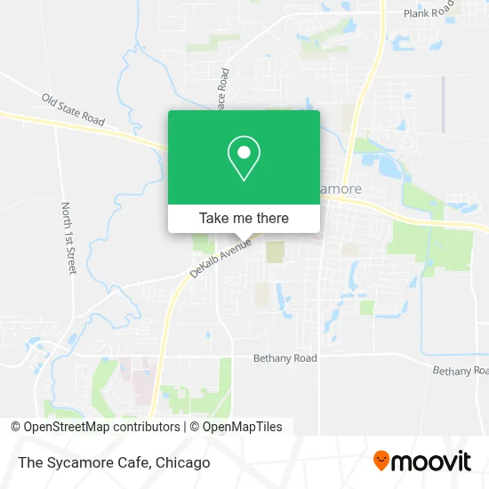 The Sycamore Cafe map