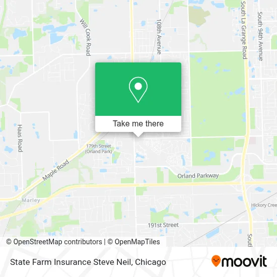State Farm Insurance Steve Neil map