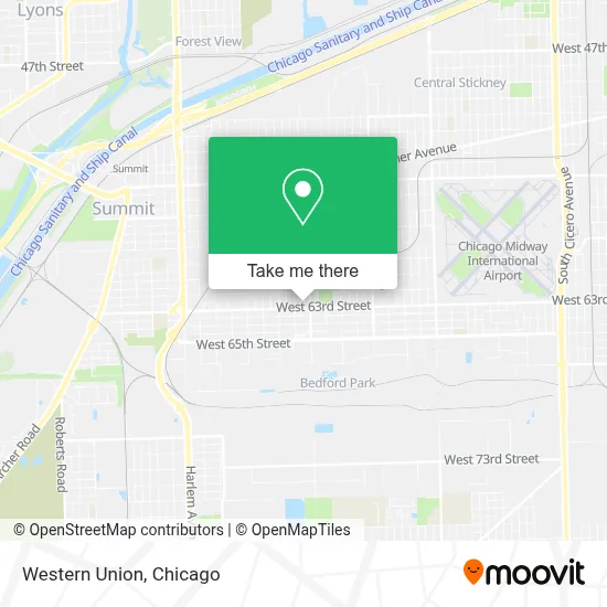 Western Union map