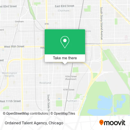 Ordained Talent Agency map