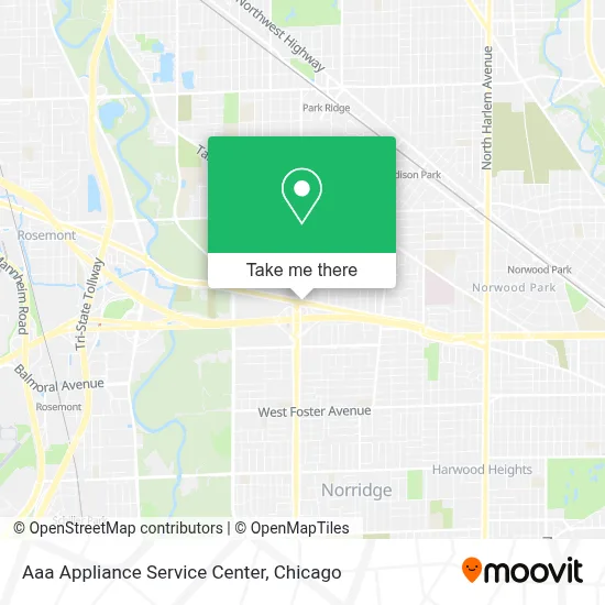 Aaa Appliance Service Center map