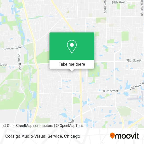 Corsiga Audio-Visual Service map