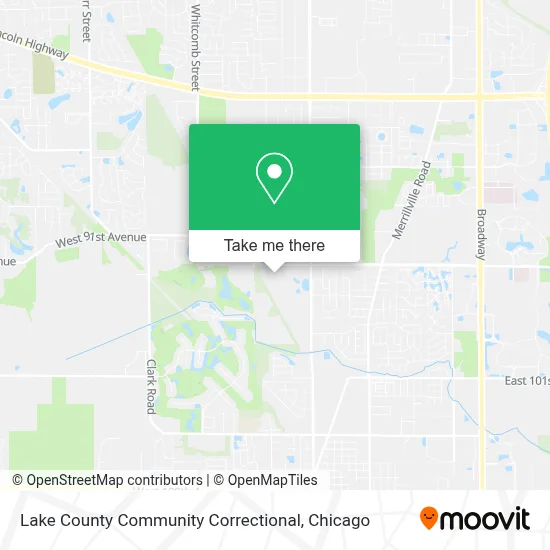 Lake County Community Correctional map