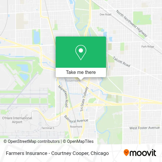 Farmers Insurance - Courtney Cooper map