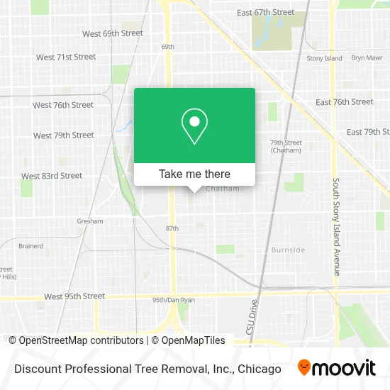 Discount Professional Tree Removal, Inc. map