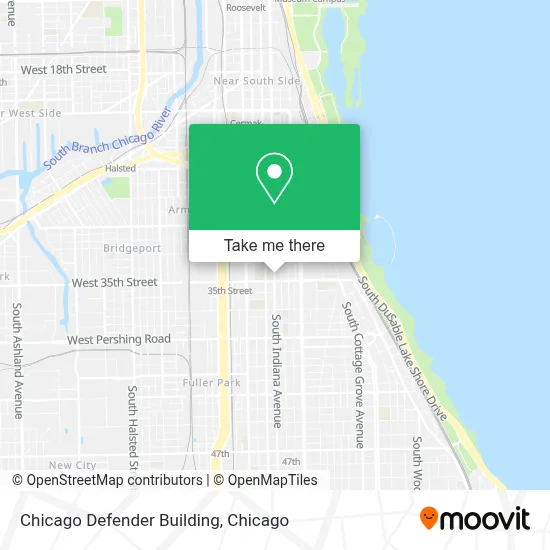 Chicago Defender Building map