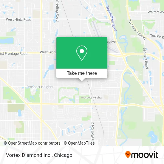Vortex Diamond Inc. map