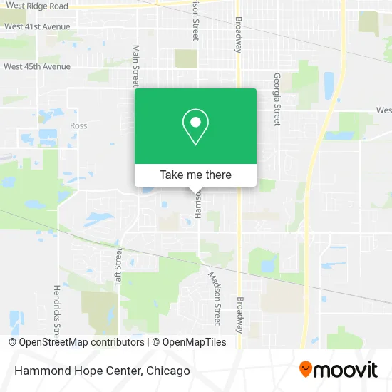 Hammond Hope Center map