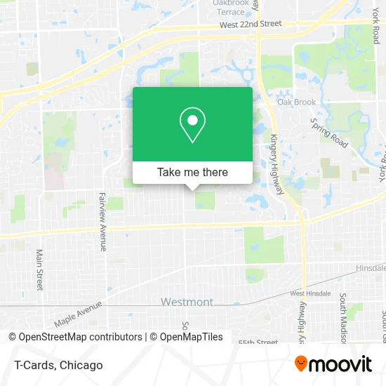 T-Cards map