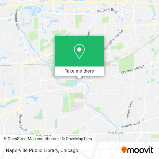 Naperville Public Library map