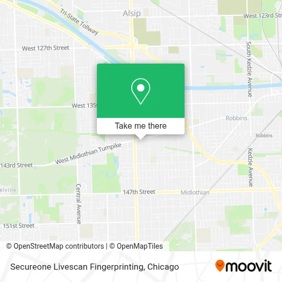 Secureone Livescan Fingerprinting map
