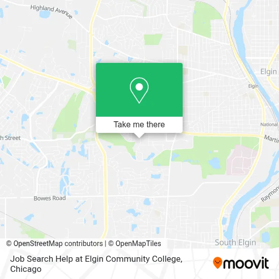 Job Search Help at Elgin Community College map