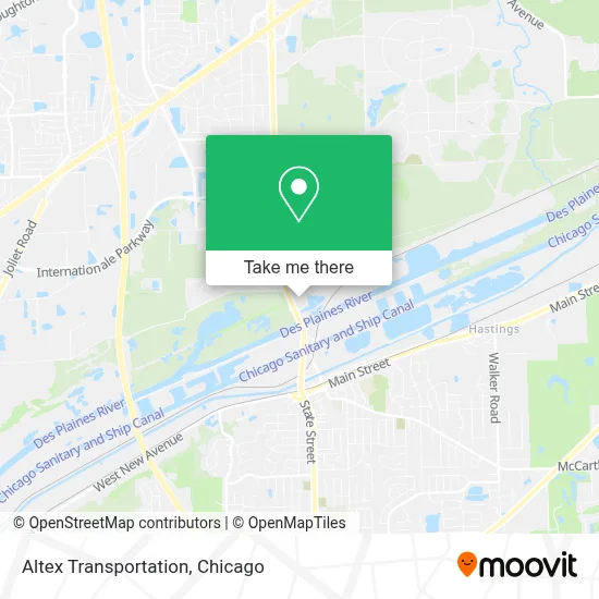 Altex Transportation map