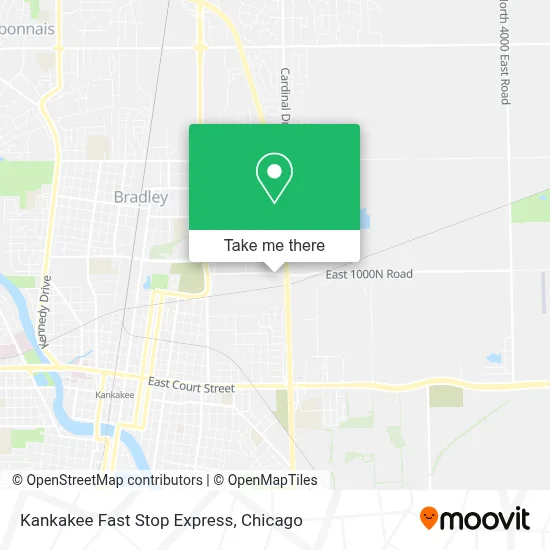 Kankakee Fast Stop Express map