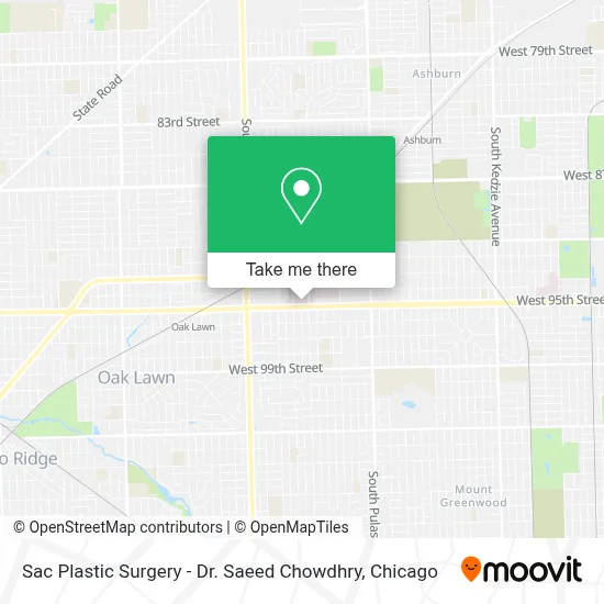 Sac Plastic Surgery - Dr. Saeed Chowdhry map