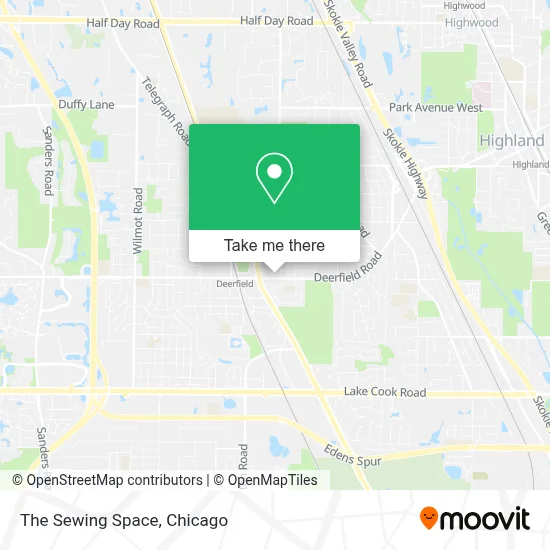 The Sewing Space map