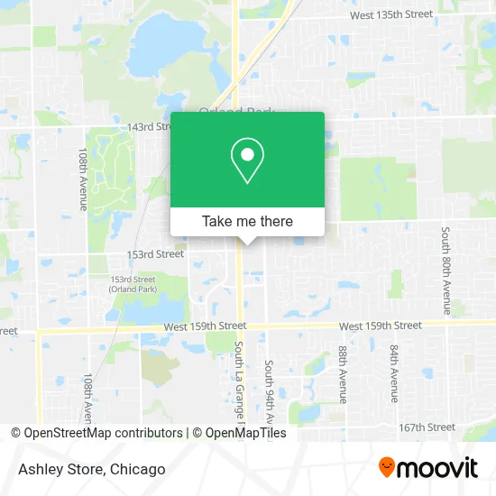 Ashley Store map