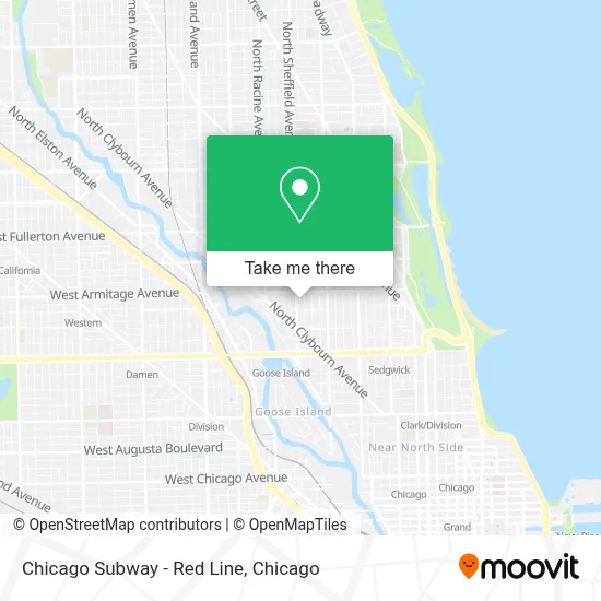 Chicago Subway - Red Line map