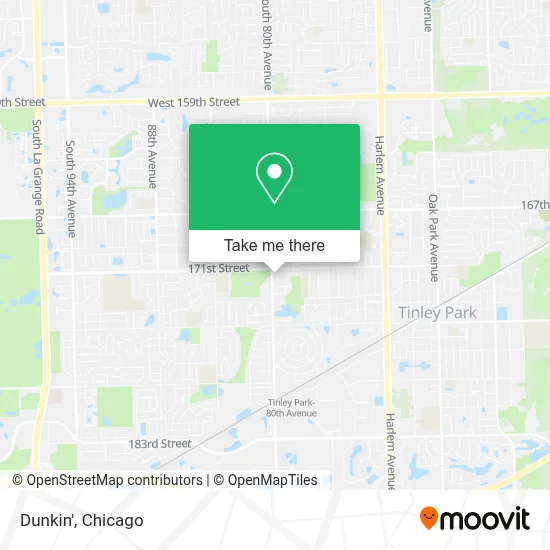Dunkin' map