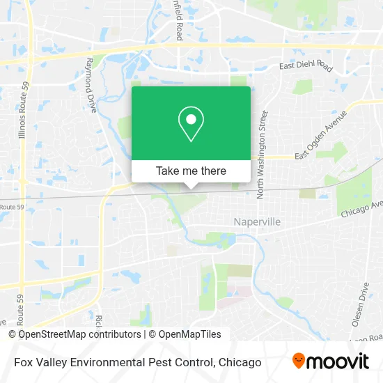 Fox Valley Environmental Pest Control map