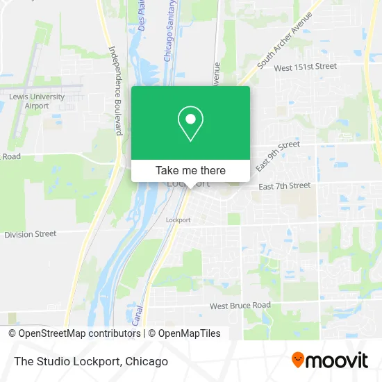 The Studio Lockport map