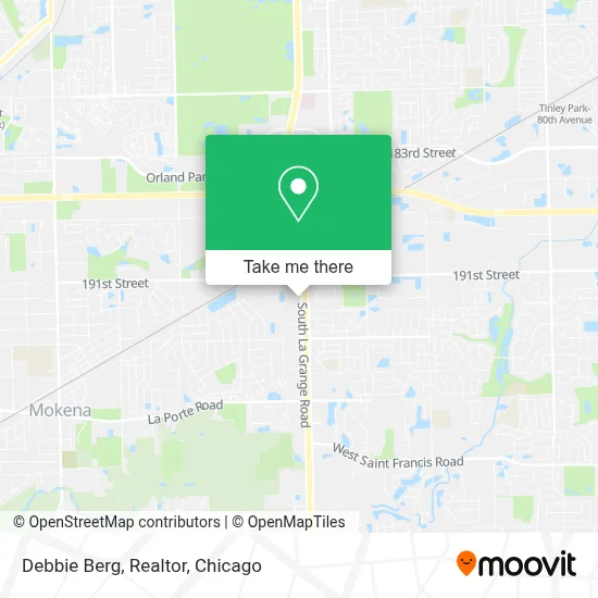Debbie Berg, Realtor map