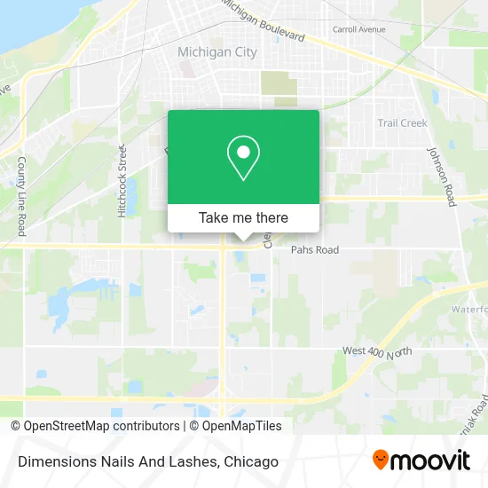 Dimensions Nails And Lashes map