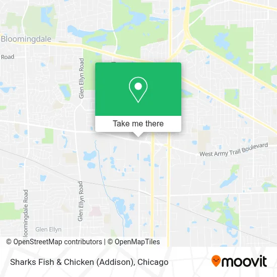 Sharks Fish & Chicken (Addison) map