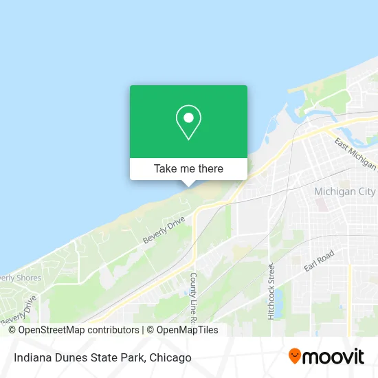 Indiana Dunes State Park map