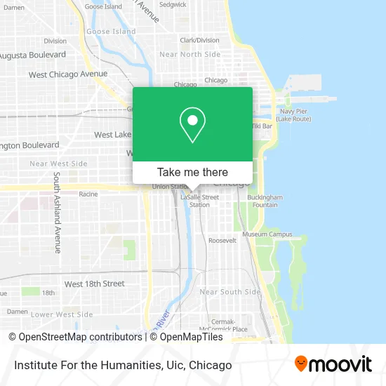 Institute For the Humanities, Uic map