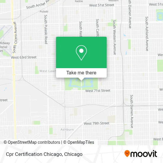 Cpr Certification Chicago map