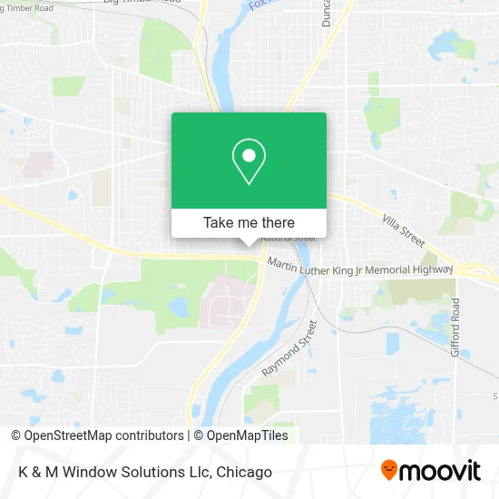 K & M Window Solutions Llc map