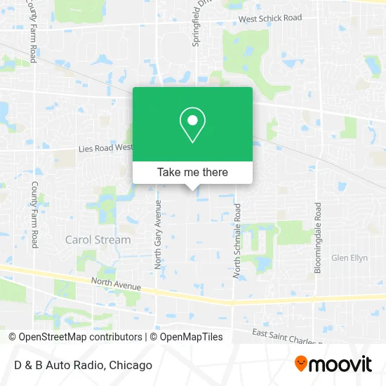D & B Auto Radio map