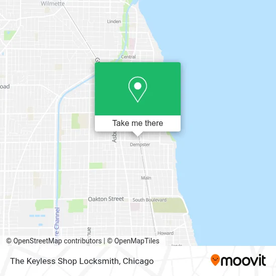 The Keyless Shop Locksmith map