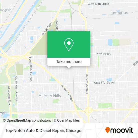 Top-Notch Auto & Diesel Repair map