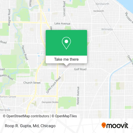 Roop R. Gupta, Md map