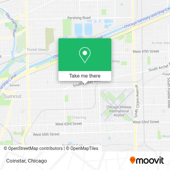 Coinstar map